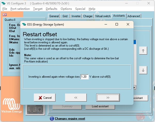 Restart Offset Setting