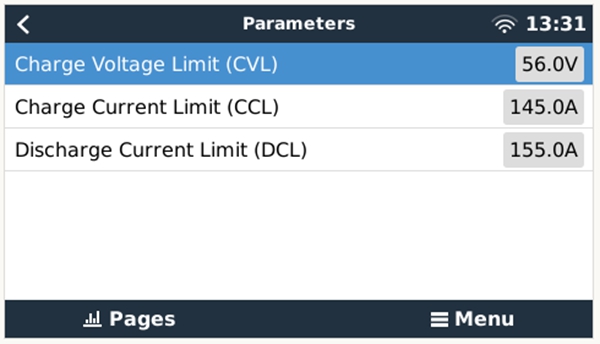 Battery Parameters