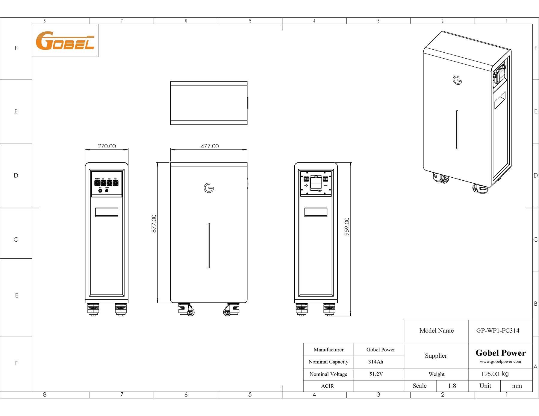GP-WP1-PC314 尺寸图
